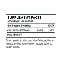 Load image into Gallery viewer, Zinc Picolinate 25mg
